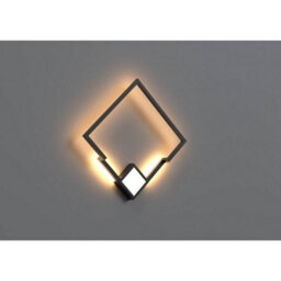 Luminosa Lighting Luminosa Boutique Square Wall Lamp, Dimmable, 25W Led, 3000K, 1370Lm, Black, 3Yrs Warranty - thumbnail 2