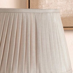 Pacific Lifestyle 30Cm Taupe Poly Cotton Pleated Lampshade For Table Lamps - thumbnail 2
