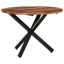 Berkfield Dining Table 100X100X75 Cm Acacia Wood With Sheesham Finish - thumbnail 8