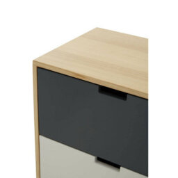 Orsina Versatile Design 3 Drawer Bedside Table, Industrial Design Table For Bedroom, Everyday Use Lounge Table - thumbnail 7