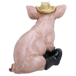 AB Tools Pig With Boots Cast Iron Model Statue Figure Collectible Sculpture Ornament Hog - thumbnail 3