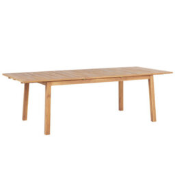 Beliani Extending Garden Dining Table Cesana 180/240 Cm 100 Cm Acacia Wood Light Brown - thumbnail 1