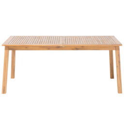 Beliani Extending Garden Dining Table Cesana 180/240 Cm 100 Cm Acacia Wood Light Brown - thumbnail 7