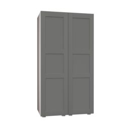 Atomia Modern Matt Dove Grey Tall Double Wardrobe (H)1872mm (W)1000mm (D)580mm - thumbnail 3