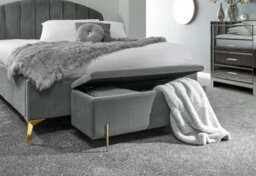 Gfw Mystica Velvet Storage Ottoman Grey - thumbnail 3