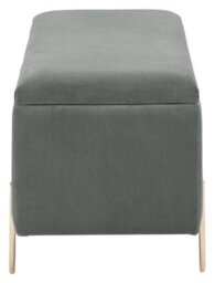 Gfw Mystica Velvet Storage Ottoman Grey - thumbnail 5