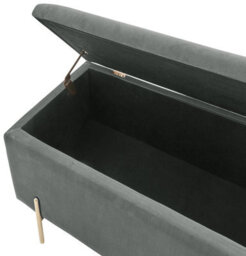 Gfw Mystica Velvet Storage Ottoman Grey - thumbnail 9