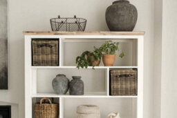 Statement Furniture Florence Room Divider Shelving Storage - White - thumbnail 3
