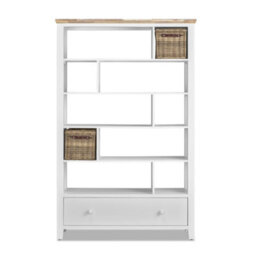 Statement Furniture Florence Room Divider Shelving Storage - White - thumbnail 4