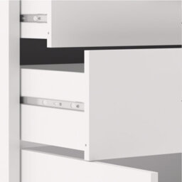 Furniture To Go Prima Bookcase 1 Shelf With 2 Drawers And 2 Doors In White - thumbnail 7