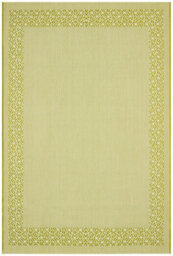 Green Bordered Modern Easy To Clean Rug For Dining Room-160Cm X 230Cm - thumbnail 1