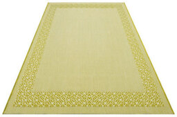 Green Bordered Modern Easy To Clean Rug For Dining Room-160Cm X 230Cm - thumbnail 5