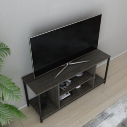 Decorotika Rinaldo Tv Stand Tv Unit For Tv's Up To 63 Inch Black Wenge - thumbnail 3
