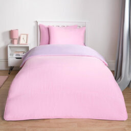 Ohs Coverless 10.5 Tog Reversible Duvet & Pillowcase, Pink/lilac - Single - thumbnail 5