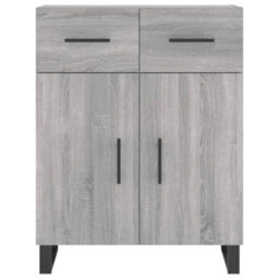 Berkfield Highboard Grey Sonoma 69.5X34X180 Cm Engineered Wood - thumbnail 8