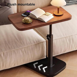 Adjustable C-Shaped Side Table Sofa Laptop Coffee Table - thumbnail 2