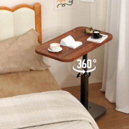Adjustable C-Shaped Side Table Sofa Laptop Coffee Table - thumbnail 4