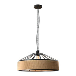 Ledsone Hemp Rope Pendant Light 30Cm With E27 Holder And 1M Cable For Kitchen Island Dining Room Or Living Room - thumbnail 9