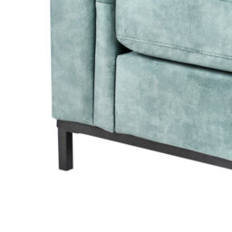 Beliani Corner Sofa 4 Seater Oslo Velvet Teal Left Hand - thumbnail 9