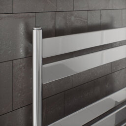 Agadon Scala Vera 800 X 500 mm Chrome Towel Radiator - 642 Btu - 5 Years Guarantee - thumbnail 2