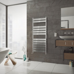 Agadon Scala Vera 800 X 500 mm Chrome Towel Radiator - 642 Btu - 5 Years Guarantee - thumbnail 1