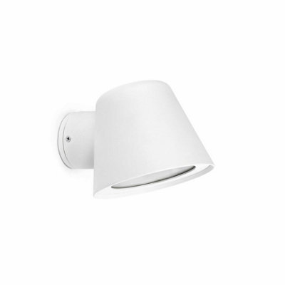 Luminosa Lighting Luminosa Gina 1 Light Outdoor Wall Light White Ip44, Gu10 - image 1