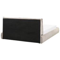 Beliani Bed Corduroy Vinay 160 X 200 Cm (Eu King Size) Taupe - thumbnail 6