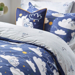 Peter Rabbit™ Sleepy Head Single Duvet Cover Set, Polyester, Cotton, Blue - thumbnail 4