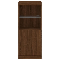 Berkfield Sideboard With Led Lights Brown Oak 41X37X100 Cm - thumbnail 6