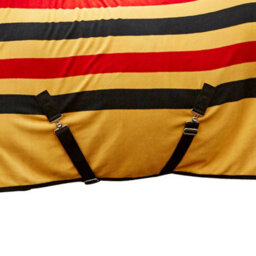 "Whitaker Aintree Standard-Neck Stripe Horse Fleece Rug Yellow (5 9"")" - thumbnail 3