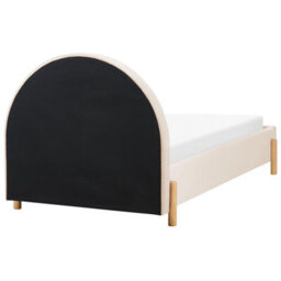 Beliani Kids Bed Velvet Anet 90 X 200 Cm (Eu Single) Beige - thumbnail 5