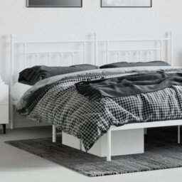 Berkfield Metal Headboard White 200 Cm - thumbnail 3