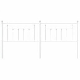Berkfield Metal Headboard White 200 Cm - thumbnail 4