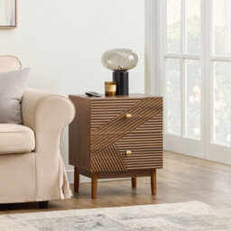 Sobuy Fbt170-N, Vintage Bedside Table With 2 Drawers Wooden Side Table With Rubber Wood Legs,brown,w45Xd40Xh58.2 - thumbnail 4
