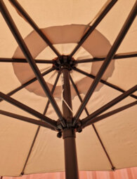 Khaki Garden Parasol, Garden Patio Umbrella, Sun Umbrella Be Furniture - thumbnail 6