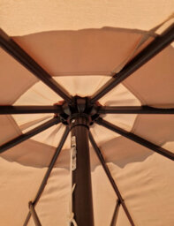 Khaki Garden Parasol, Garden Patio Umbrella, Sun Umbrella Be Furniture - thumbnail 5