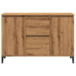 Berkfield Sideboard Artisan Oak 102X35X70 Cm Engineered Wood - thumbnail 4