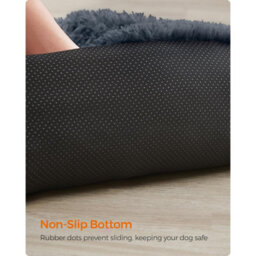 Songmics Comfortable Dog Sofa Bed, Pet Couch Cover, Calming Lounger For Medium Size Dogs, Dark Grey - thumbnail 6