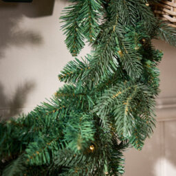 Dibor Traditional Melrose Pre-Lit Front Door Wreath Christmas Wreath 60Cm - thumbnail 4