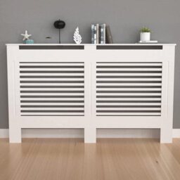 Fativo Horizontal Radiator Cover Grill Shelf Cabinet Mdf Wood Modern Traditional Furniture (19D X 172W X 92.2H Cm) - thumbnail 7