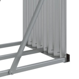 Walplus Log Holder Light Brown 234X45X100 Cm Galvanised Steel - thumbnail 8