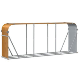 Walplus Log Holder Light Brown 234X45X100 Cm Galvanised Steel - thumbnail 6