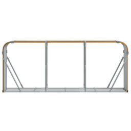 Walplus Log Holder Light Brown 234X45X100 Cm Galvanised Steel - thumbnail 4