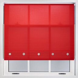Trimmable Daylight Roller Blind With Round Eyelet And Metal Fittings From Furnished - Red (W)180Cm X (L)210Cm