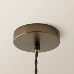 Valuelights Susie Glass Lantern Brushed Brass Single Ceiling Pendant Light With Led Bulb - thumbnail 5