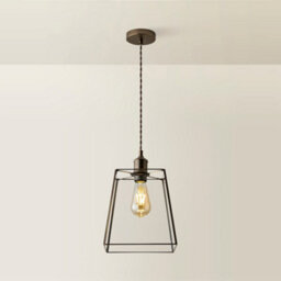 Valuelights Susie Glass Lantern Brushed Brass Single Ceiling Pendant Light With Led Bulb - thumbnail 3