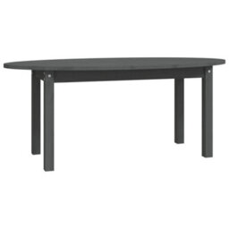 Walplus Coffee Table Grey 110X55X45 Cm Solid Wood Pine - thumbnail 2
