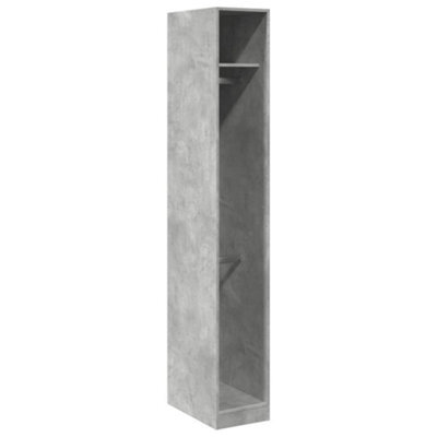 Berkfield Durable Wardrobe Concrete Grey 30X50X200 Cm Engineered Wood - image 1