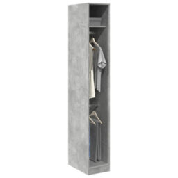 Berkfield Durable Wardrobe Concrete Grey 30X50X200 Cm Engineered Wood - thumbnail 2