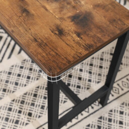Songmics Vasagle Table Benches, Set Of 2, Industrial Style Indoor Benches, 108 X 32.5 X 50 Cm, Durable Metal Frame (Table Not Included) - thumbnail 4